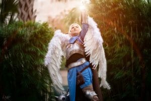 Cosplay by @rhapsocostumes || Wings by @evenstarcosplay || Photography by Affliction Media Productions, @afflictionphotos (Instagram) @afflictionphoto (Twitter)