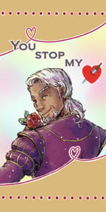 Bertrand Valentine's Day Card by Elaine Tipping (@TriaElf9)