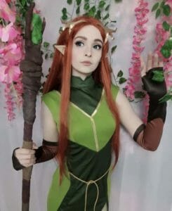 Keyleth Cosplay, Makeup, Wig, Staff Prop, and Photography by @destinywigs || Costume by aliexpress