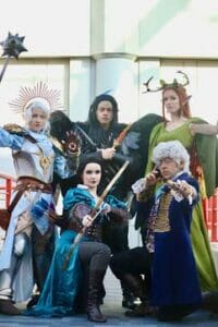 Pike Cosplay, Costume, and Makeup by @TheChloeCorner || Vax'ildan Cosplay, Costume, and Makeup by @newlandcosplay || Keyleth Cosplay, Costume, and Makeup by @eufiemoon || Vex'ahlia Cosplay, Costume, and Makeup by @paindepeche || Percy Cosplay, Costume, and Makeup by @teacup.tiefling ||  Photography by @mrblueyes95 || Edits by @TheChloeCorner