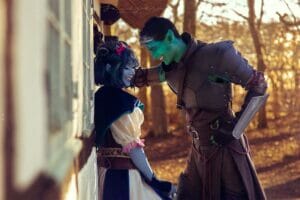 Jester Cosplay by SurineCosplay || Fjord Cosplay by Christophersworkshop || Photography by Saxkjaer Photography || Makeup on Fjord by Kastia_cosplay