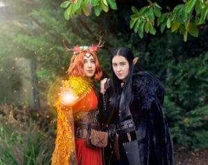 Keyleth Cosplay, Costume, and Makeup by @mirandaleaf912 (Instagram) || Vax’ildan Cosplay, Costume, and Makeup by Emily Payne || Photography by @ella_grosz (Instagram) || Photo Edit by @mirandaleaf912 (Instagram)