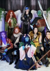 Beau: @cositsevie || Caleb: @magicalgirl.jes || Fjord: @chronicallyofflinecosplay || Jester: @jodanverss || Mollymauk: @penguinnboi || The Traveler: @justkaytlingrace || Veth: @dansemancer || Yasha: @lilacfables || Photography: @bukkitbee