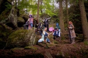 The Mighty Nein || Yasha Cosplay by @_lavender_lu_ || Jester Cosplay by @nickthemightyhuman || Beauregard Cosplay by @sprkly_butterfly || Caleb Cosplay by @wizardwithissues || Mollymauk Cosplay by @daily.jester || Fjord Cosplay by @stonesthrow.cosplay || Nott Cosplay by @rizoel._ || Photography by @kleptifux_007